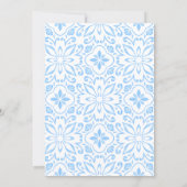 Chic Watercolor Blooming Lemons Bridal Shower 招待状 (裏面)