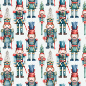 Chic watercolor nutcracker merry Christmas gift フリースブランケット
