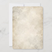 Chic Watercolor White Bow High Heels Bridal Shower 招待状 (裏面)