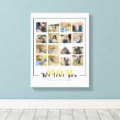 Chic We パーソナライズされた Love You Mom Photos Collage キャンバスプリント (インサイチュ (ウッドフロア))