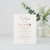 Chic wedding attire dress code cards エンクロージャーカード (スタンド正面)