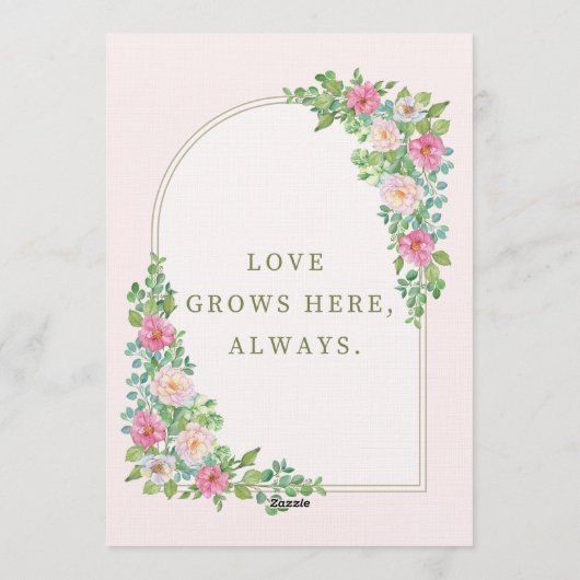 Chic Wedding Invitation | Modern Elegant Ceremony  招待状 (裏面)