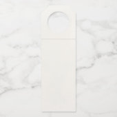 Chic wedding with orange floral Illustration ボトルネックタグ (裏面)