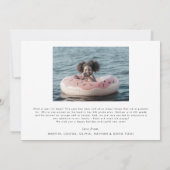 Chic What A Yearフォトコラージクリスマス シーズンカード (裏面)