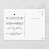 Chic What a Year Modern Mutiple Photo Collage シーズンポストカード (裏面)