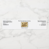 Chic White, Gold, Black Body Butter Jar label ペットボトルラベル (シングルラベル)
