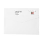 Chic White Rose Gold Body Butter Jar Label  ラップアラウンドラベル (裏面)