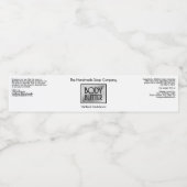 Chic White, Silver, Black Body Butter Jar label ペットボトルラベル (シングルラベル)