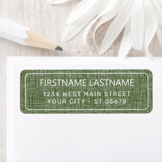 Chic White Simple Styled Typography Script Label ラベル (インサイチュ)