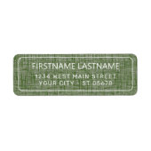 Chic White Simple Styled Typography Script Label ラベル (正面)