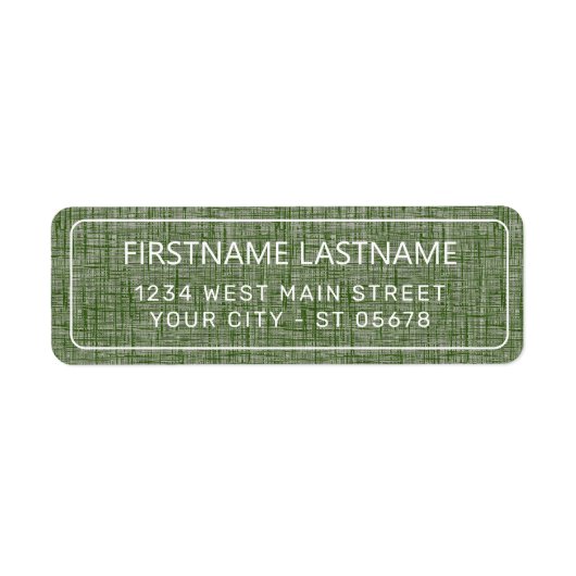 Chic White Simple Styled Typography Script Label ラベル (正面)