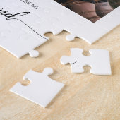 Chic Will Be My Bridesmaid Proposal Photo ジグソーパズル (側面)