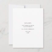 Chic Will Be My Bridesmaid Proposal Photo Card サンキューカード (裏面)