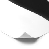 Chic Woman Profile – Minimalist Contemporary Art ポスター (角)