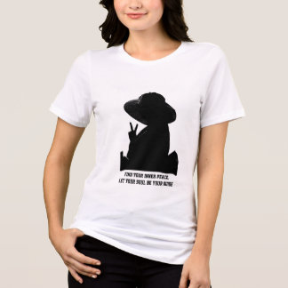 Chic Woman Silhouette トライブレンドTシャツ