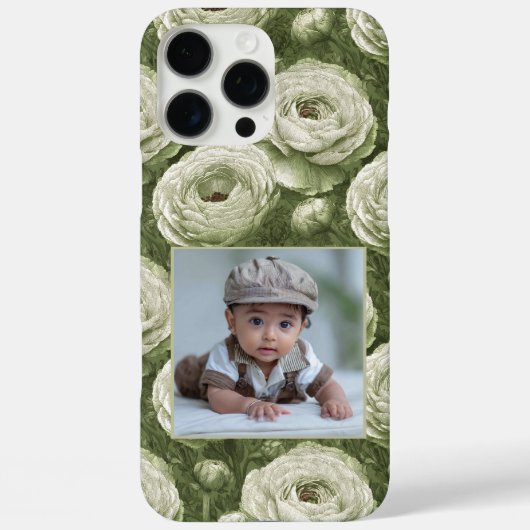 Chic Women Gift Ranunculus Custom  Case-Mate iPhoneケース (裏面)
