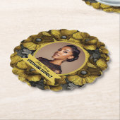 Chic Yellow Anemones 15Th Birthday Present ペーパーコースター (アングル)