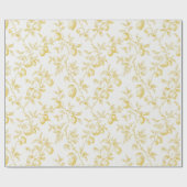 Chic Yellow Lemons Bridal Shower ラッピングペーパー (フラット)