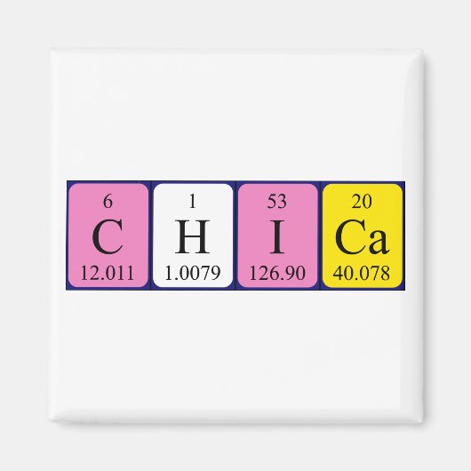 Chica周期表名磁石 マグネット (正面)