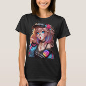 CHICA ANIME MILLY Q AGRADECIENDO A SUS SEGUIDORES Tシャツ (正面)