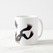 chica con bufanda taza コーヒーマグカップ (正面右)