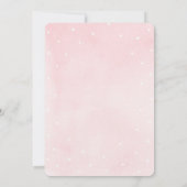 Chica de invitación a Baby Shower para mariposa 招待状 (裏面)