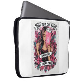 Chica del café ラップトップスリーブ (正面右)