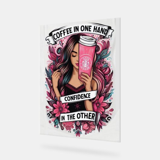 Chica perfecta アクリルサイン (傾斜)