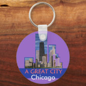 CHICAGOキーチェーン キーホルダー (正面)