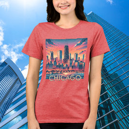 CHICAGOグラフィックTシャツ トライブレンドＴシャツ