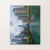 Chicago川および切札タワー ジグソーパズル (縦)