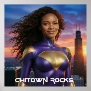 CHICAGO - シカゴがロック ポスター