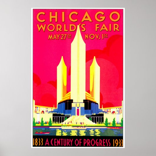 Chicago 1911 Worlds Fair ポスター (正面)