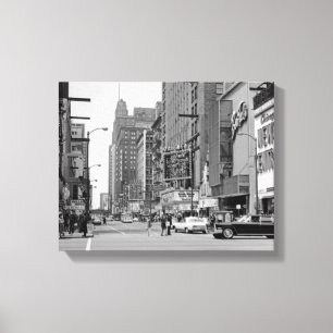 Chicago 1960のRandolph St Oriental Theater写真 キャンバスプリント