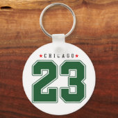 Chicago 23 Varsity Number キーホルダー (正面)