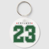 Chicago 23 Varsity Number キーホルダー (裏面)