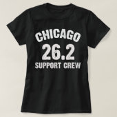 Chicago 26.2 Support Crew Marathon Running Clothin Tシャツ (デザイン正面)