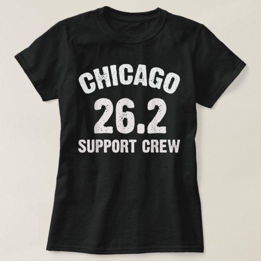 Chicago 26.2 Support Crew Marathon Running Clothin Tシャツ (デザイン正面)