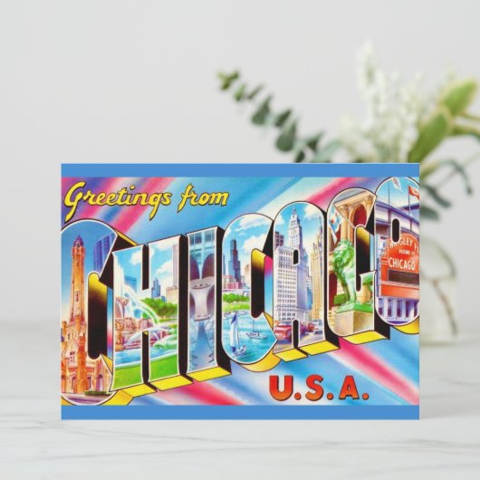 Chicago 5x7 Big Postcard (スタンド正面)
