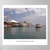 CHICAGO - A view of Navy Pier ポスター (正面)
