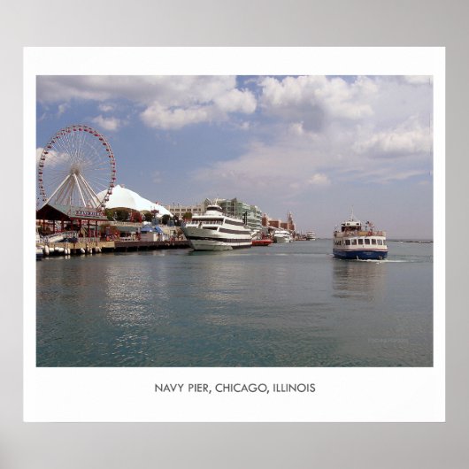 CHICAGO - A view of Navy Pier ポスター (正面)