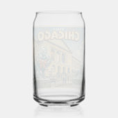 Chicago Art Institute in winter poster ガラス缶 (裏面)