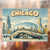 Chicago Bean in Winter  ウィンドウサイン (シート2)