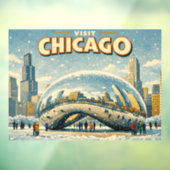 Chicago Bean in Winter  ウィンドウサイン (シート3)