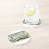 Chicago Bean in Winter coaster コースター (側面)