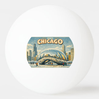 Chicago Bean in Winter ping pong ball 卓球ボール