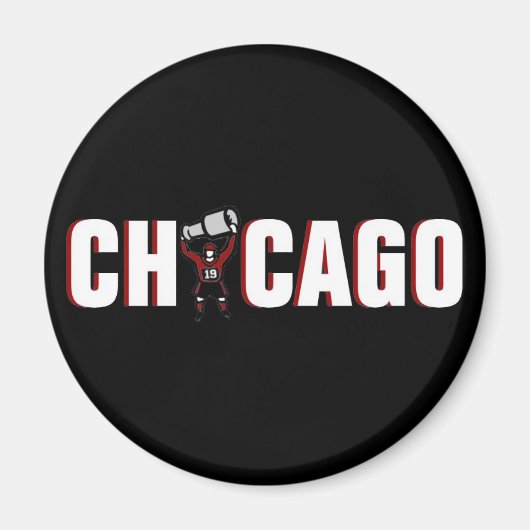 Chicago Blackhawks：スタンリー杯チャンピオン マグネット (正面)