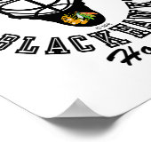 Chicago Blackhawks Hockey Mask Red Nhl Officially ポスター (角)