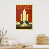 Chicago Century of Progress - World's Fair Poster ポスター (キッチン)