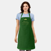 Chicago Christmas All-Over Print Apron エプロン (着用した状態)